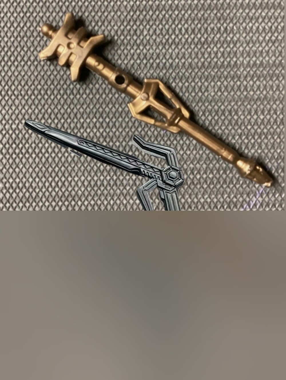 VINTAGE 1990'S POWER RANGERS ZEO STAFF & MAGNA SWORD FOR FIGURES NO SEPARATING
